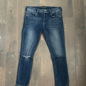 Express Dark Blue Skinny Jeans